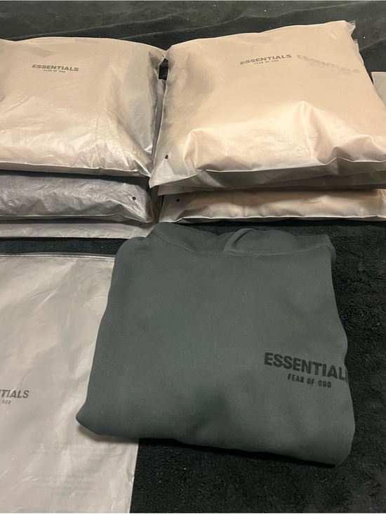 Essentials Other - Essentials Black Crewneck Sweatshirt with Subtle Logo